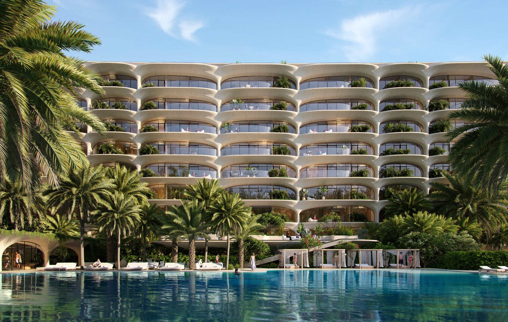 Ellington Properties waterfront residential architecture in Dubai